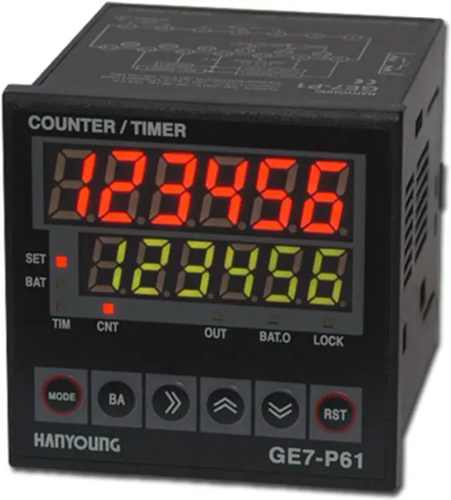 Alt view image 3 of 4 - HANYOUNG GE7-P62A Digital Counter New
