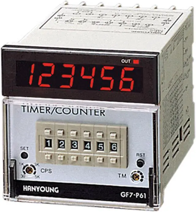 Alt view image 2 of 5 - HANYOUNG GF7-P42E Digital Display Timer New