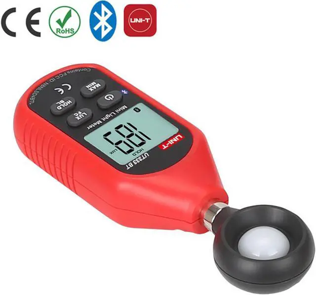 Alt view image 5 of 5 - UNI-T UT383-BT Mini Light Meter LCD Display with Bluetooth iENV