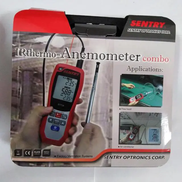 Alt view image 3 of 5 - SENTRY ST-730 Environmental Testing IR Infrared Hot Wire Thermo Anemometer