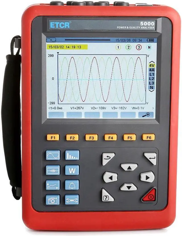 Main image of ETCR5000 Power Quality Analyzer Multi-functional 3 Phase Power Analyzer