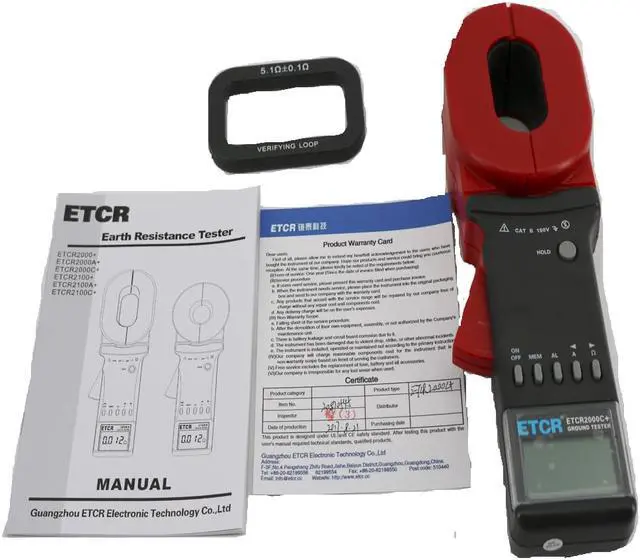 Alt view image 4 of 7 - ETCR2000+ High Quality Clamp Earth Resistance Tester Mete Measures