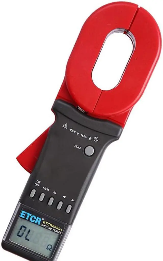 Alt view image 2 of 7 - ETCR2000+ High Quality Clamp Earth Resistance Tester Mete Measures