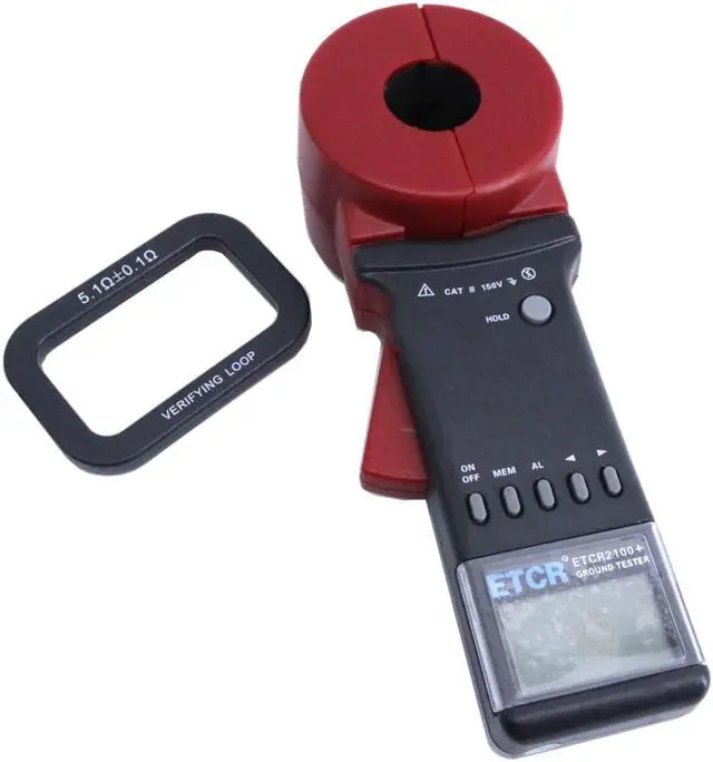 Alt view image 2 of 7 - ETCR2100A+ Digital Clamp On Ground Earth Resistance Tester Meter