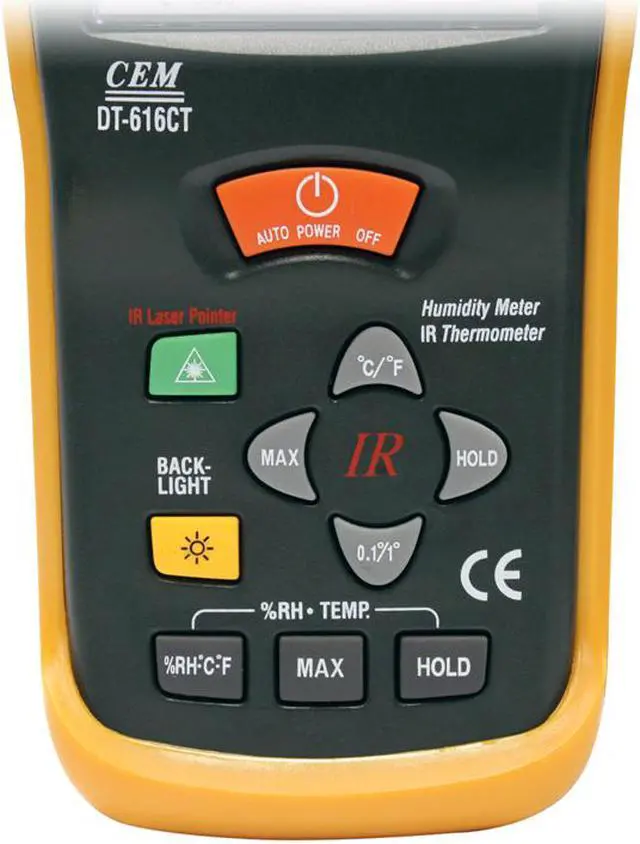 Alt view image 3 of 4 - CEM DT-616CT Professional Handheld High Precision Humidity Temperature Meter