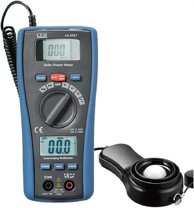 Main image of CEM LA-1017 Solar Power Meter Sunlight Tester/DMM Digital Multimeter