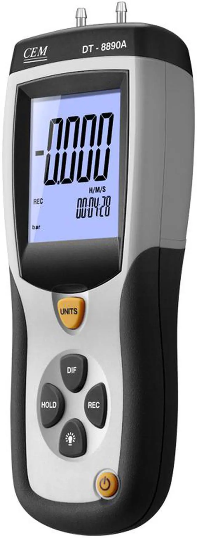 Alt view image 4 of 5 - CEM DT-8890A Data Logger Differential Air Pressure Gauge Manometer Meter