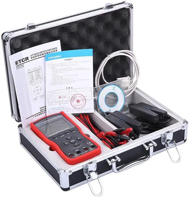 Alt view image 4 of 4 - ETCR4000A Intelligent Double Clamp Digital Phase Volt-Ampere Meter