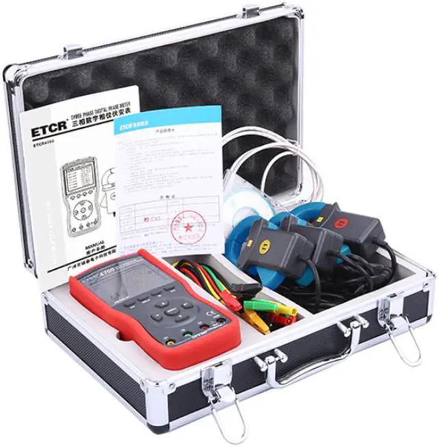 Alt view image 4 of 4 - ETCR4700 Three 3 Phase Digital Phase Volt-Ampere Meter NEW