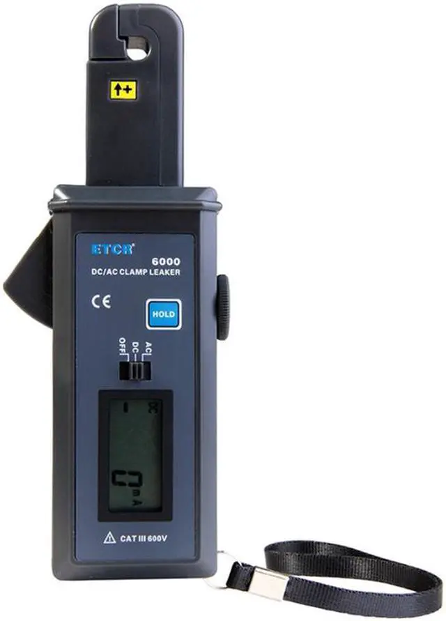 Main image of ETCR6000B AC/DC Clamp Leakage Current Meter with RS232 Interface 0mA-60.0A