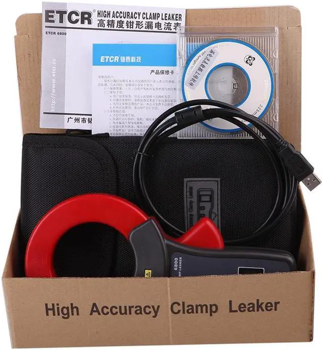 Alt view image 4 of 4 - ETCR6800D AC/DC Clamp Current Meter 99 groups Data Storage  600V Line Voltage