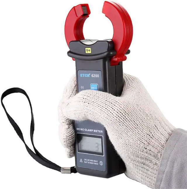 Alt view image 3 of 4 - ETCR6200 AC/DC Leakage Current Clamp Meter 0mA~60.0A AC/DC NEW