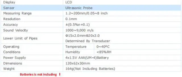 Alt view image 2 of 2 - LANDTEK TM-8812 Ultrasonic Wall Thickness Gauge Meter Tester Steel