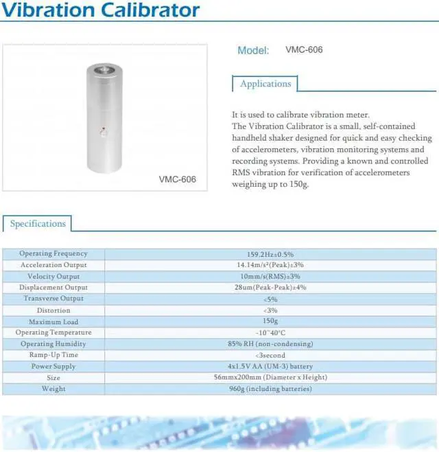 Alt view image 3 of 6 - LANDTEK VMC-606 Vibration Calibrator Handheld Shaker Check-ing