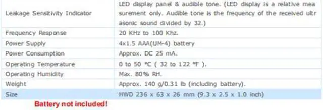 Alt view image 3 of 5 - LANDTEK ULD-586 Ultrasonic Leakage Detector gas air LED Display