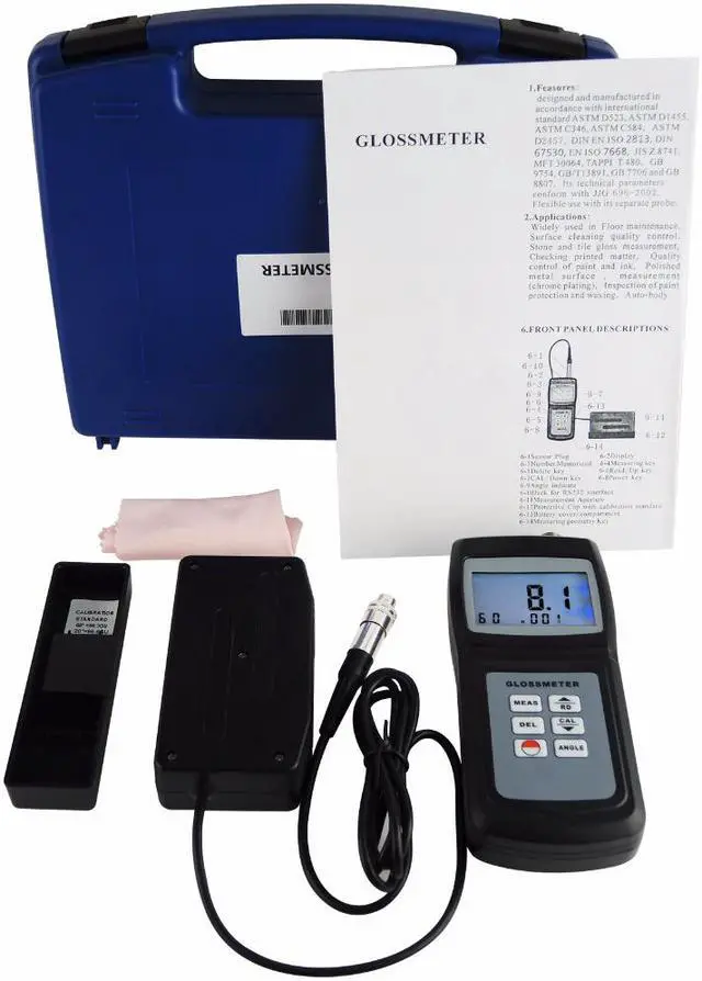 Alt view image 5 of 5 - LANDTEK GM-026 20°/60° Surface Cleaning Gloss Meter Vancometer Tester
