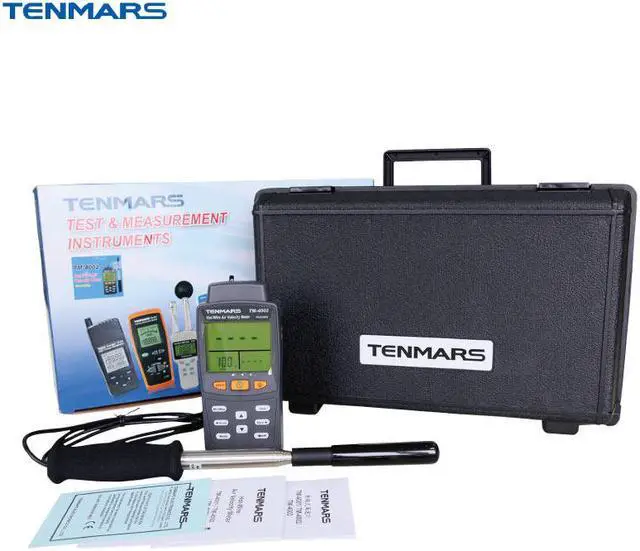 Alt view image 2 of 2 - TENMARS TM-4002 Hot Wire Anemometer 0.01 to 40m/s Temperature/99records/