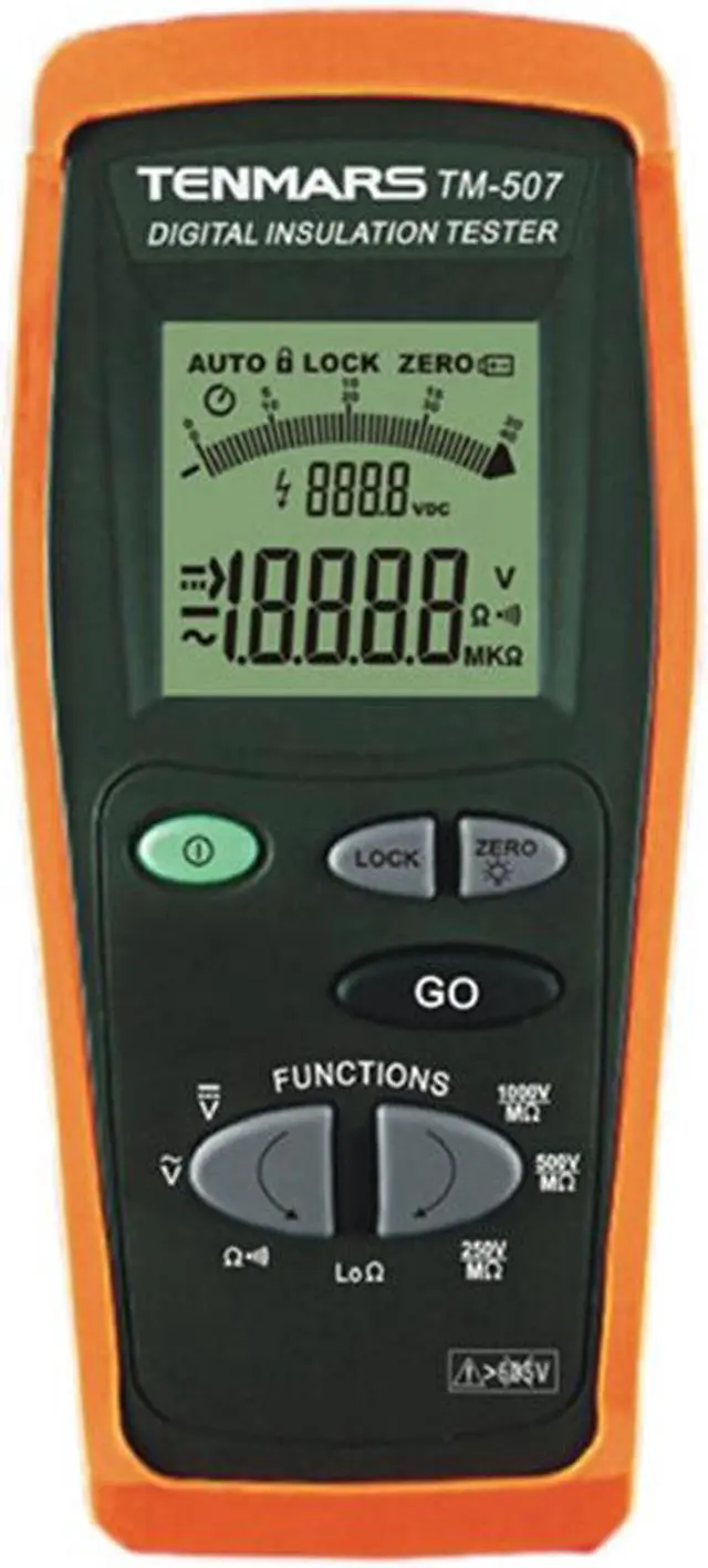 Main image of TENMARS  Insulation Tester,auto range: 250V/500V/1000V