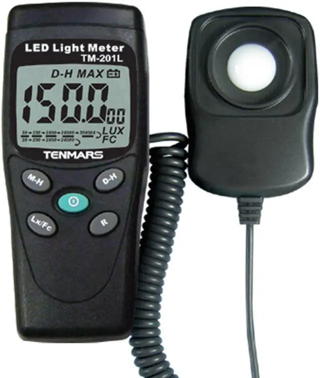 Main image of TENMARS LUX/FC TM-201L LED Light Meter LED white light Luminous Intensity