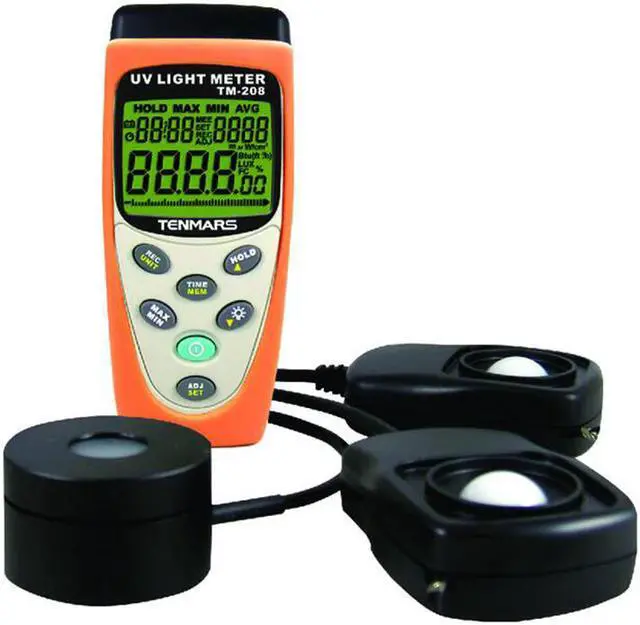 Alt view image 4 of 4 - TENMARS TM-208 UVA Solar Power Illumination Light Meter New