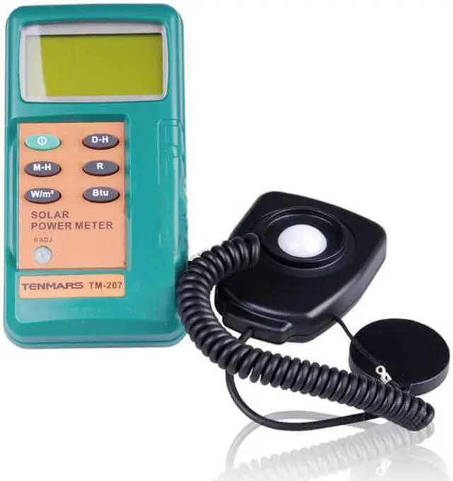 Alt view image 2 of 3 - TENMARS TM-207 Solar Power Meter 3½ digits, 2000 readings Data Hold/ MAX/MIN