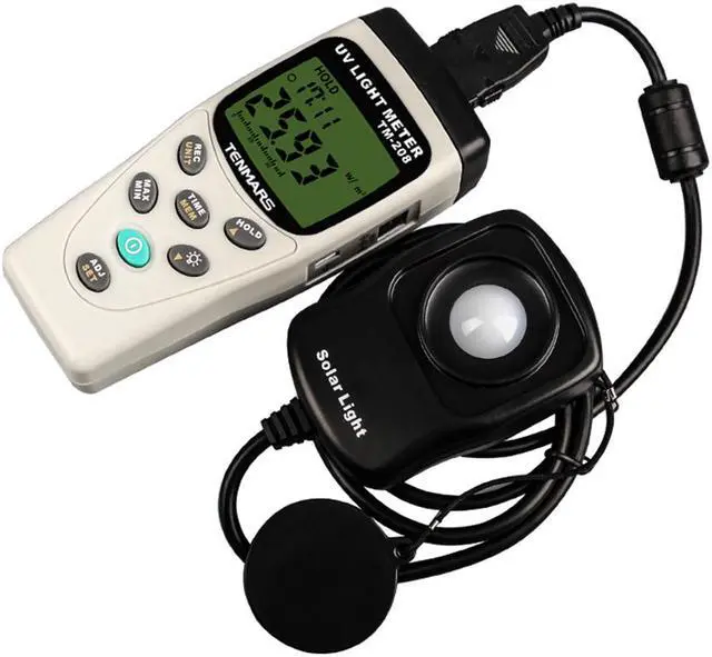 Alt view image 2 of 4 - TENMARS TM-208 UVA Solar Power Illumination Light Meter New
