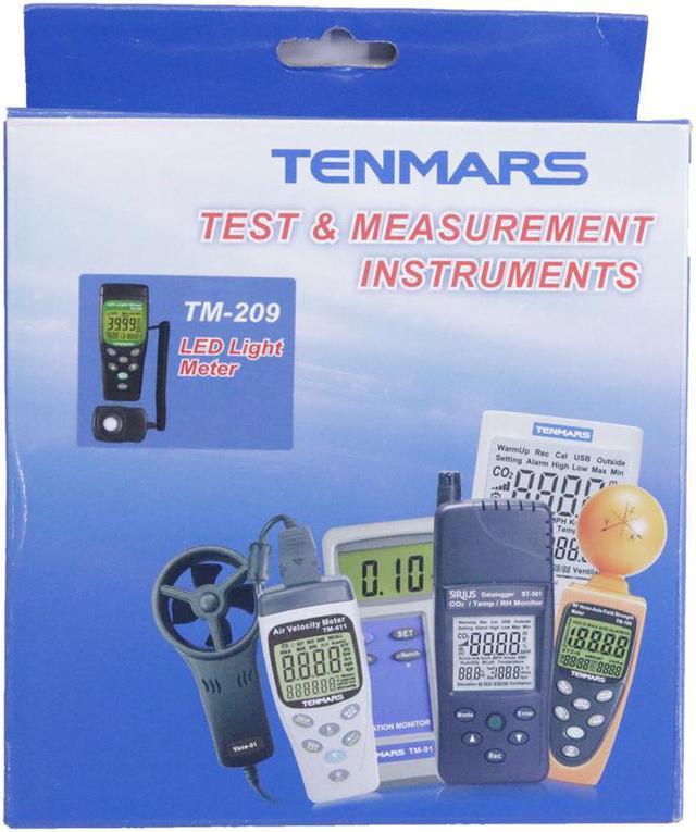 Alt view image 2 of 7 - TENMARS TM-209 Digital LED Light Level Meter 400,000 Lux FC Measuring