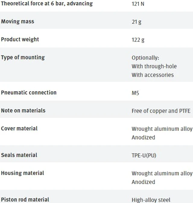 Alt view image 7 of 7 - FESTO ADVC-16-20-I-P-A 188111 Short-stroke cylinder