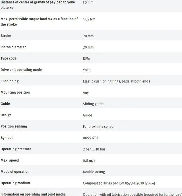 Alt view image 6 of 7 - FESTO DFM-20-20-P-A-GF 170840 Guided Actuator New