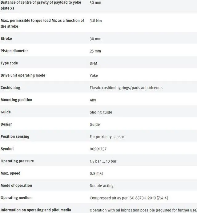 Alt view image 6 of 7 - FESTO DFM-25-30-P-A-GF 170849 Guided Actuator New