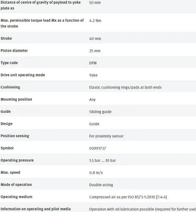 Alt view image 6 of 7 - FESTO DFM-25-40-P-A-GF 170850 Guided Actuator New