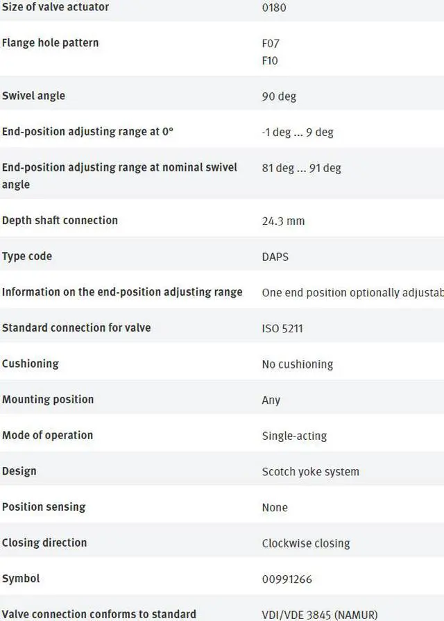 Alt view image 3 of 4 - FESTO DAPS-0180-090-RS1-F0710 533447 Quarter Turn Actuator New