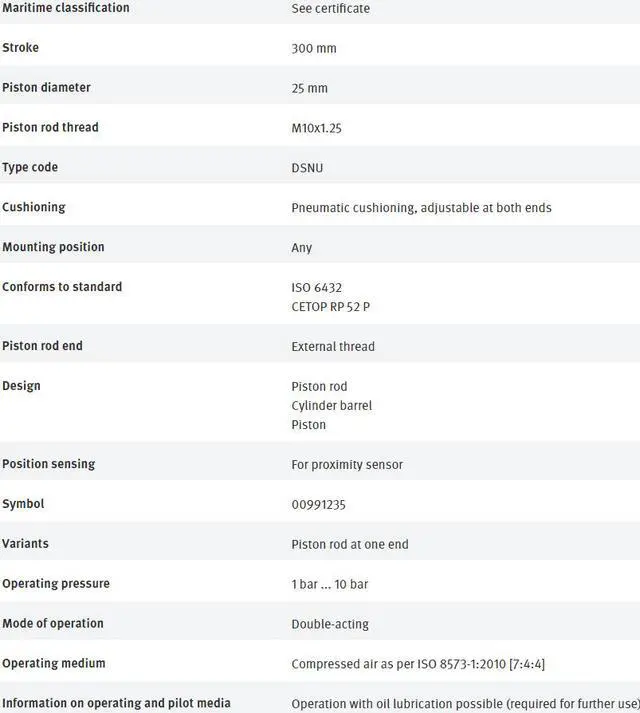 Alt view image 6 of 7 - FESTO DSNU-25-300-PPV-A 19253 ISO Cylinder New