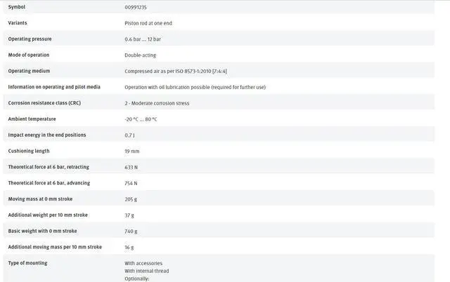 Alt view image 5 of 7 - FESTO DSBC-40-150-PPVA-N3 2123226 ISO Cylinder New