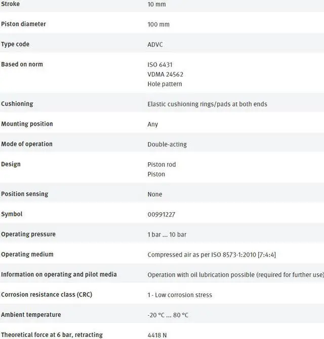 Alt view image 6 of 7 - FESTO ADVC-100-10-I-P 188336 Short-stroke Cylinder New