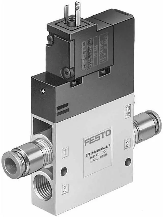 Main image of FESTO CPE18-M3H-3GL-QS-10 163801 Air Solenoid Valve New