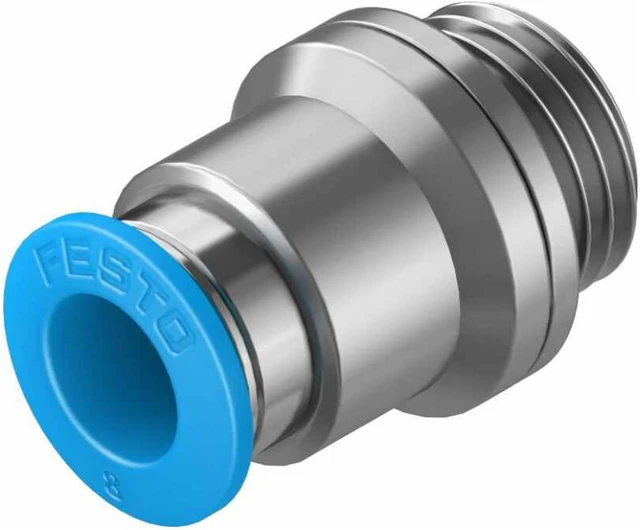 Alt view image 2 of 7 - FESTO QS-G1/4-8-I 186110 Push-in Fitting New