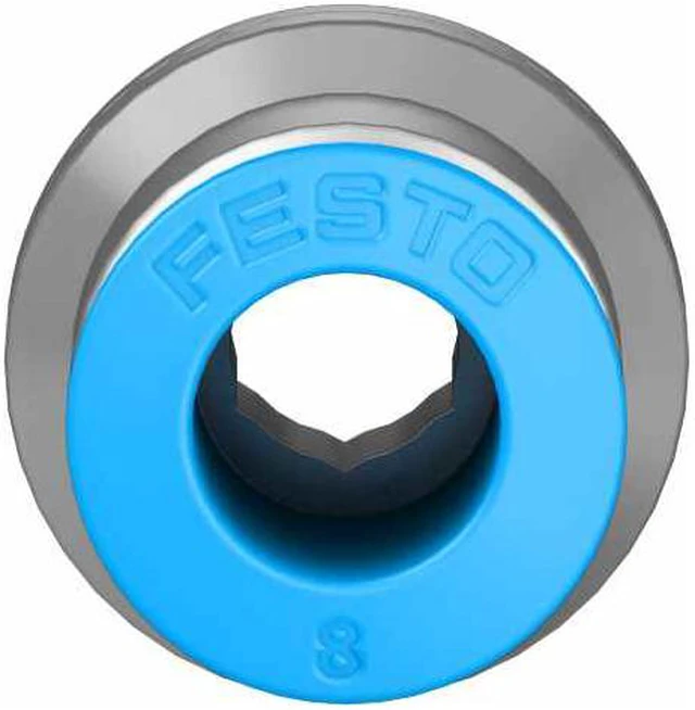 Alt view image 4 of 7 - FESTO QS-G1/4-8-I 186110 Push-in Fitting New