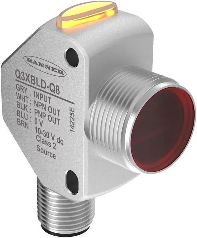 Alt view image 2 of 2 - BANNER Q3XTBLD100-Q8 Laser Contrast Sensor New