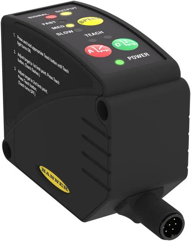 Alt view image 2 of 3 - BANNER LT3PIQ 50 M Range Time-Of-Flight Laser Sensor New