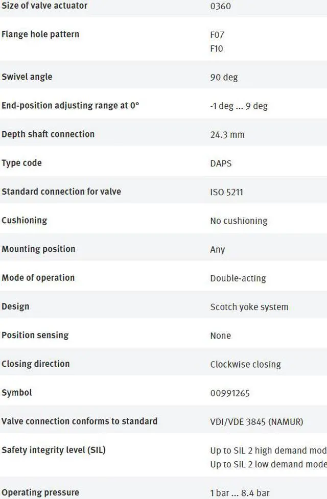Alt view image 4 of 4 - FESTO DAPS-0360-090-R-F0710 533423 Quarter Turn Actuator New