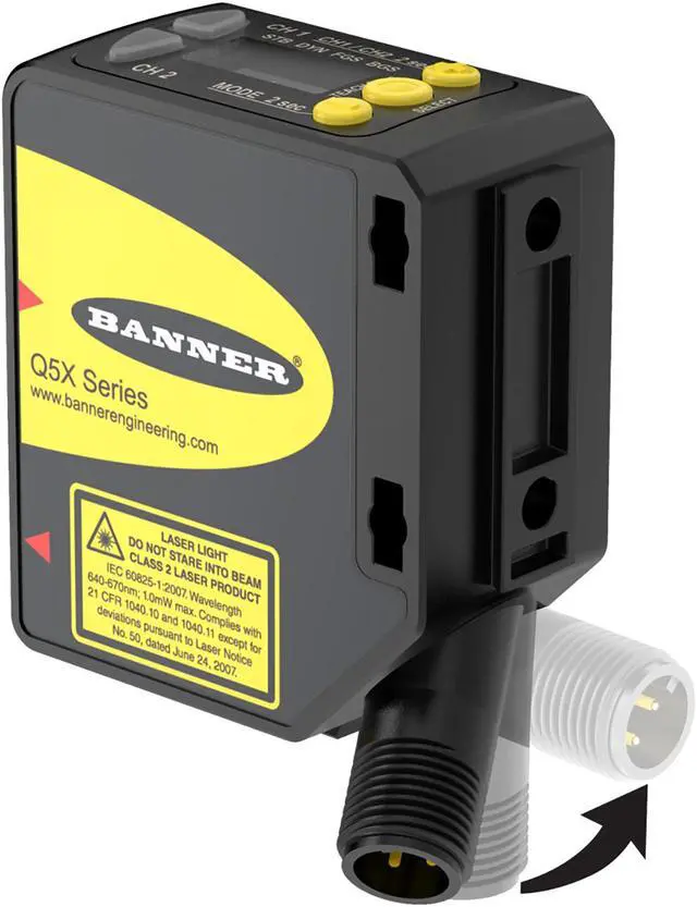 Main image of BANNER Q5XKLAF2000-Q8 High Power, Multi-Function Laser Sensor New