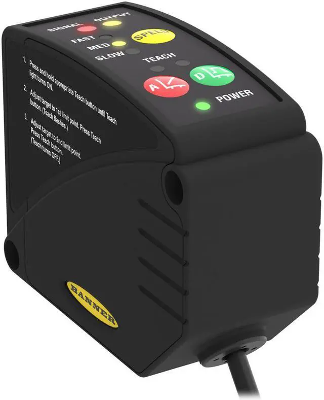 Alt view image 2 of 3 - BANNER LT3NU 50 M Range Time-Of-Flight Laser Sensor New