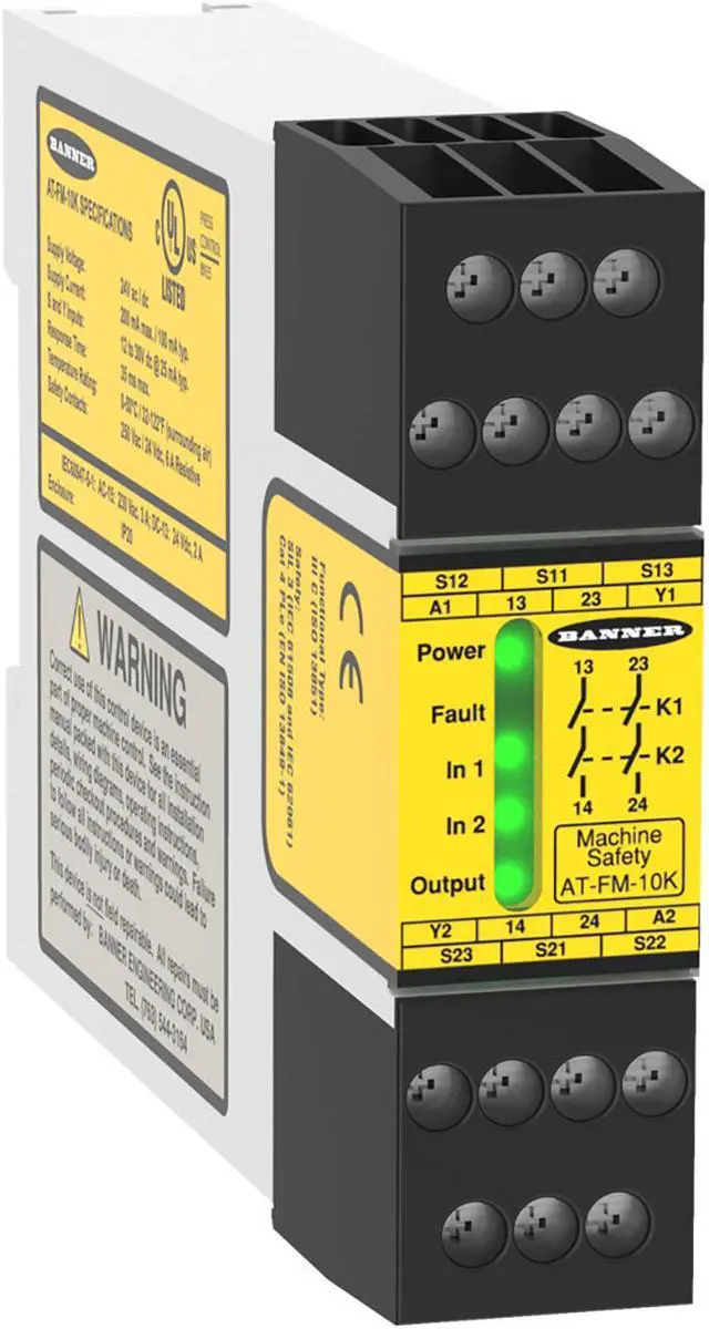 Alt view image 2 of 2 - BANNER AT-FM-10K Item Detail At Series Duo-Touch Two Hand Control Safety Relays