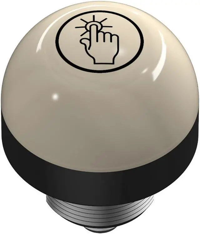 Alt view image 2 of 2 - BANNER K50APT2GRYF2Q 50 Mm General Purpose Illuminated Touch Button New