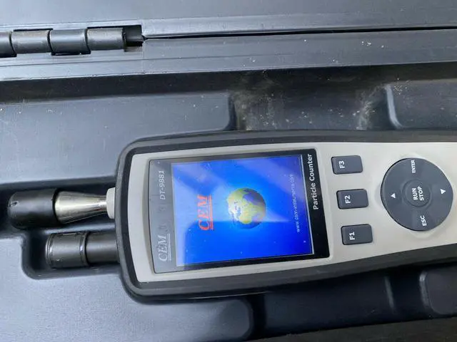 Alt view image 3 of 4 - CEM DT-9881M 6CH Particle Counter PM2.5 PM10 IR Air Temperature 5 in1 Meter