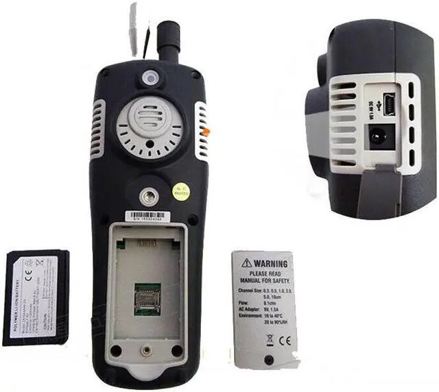 Alt view image 4 of 4 - CEM DT-9881 6ch Air Particle Counter Temperature Humidity HCHO CO Gas Detecter