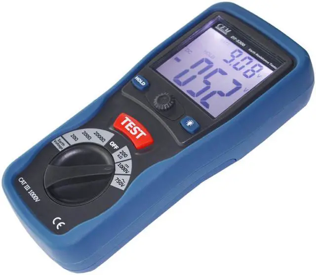 Alt view image 2 of 4 - CEM DT-5300 Earth Ground Resistance Testers Backlight Low Battery Indication