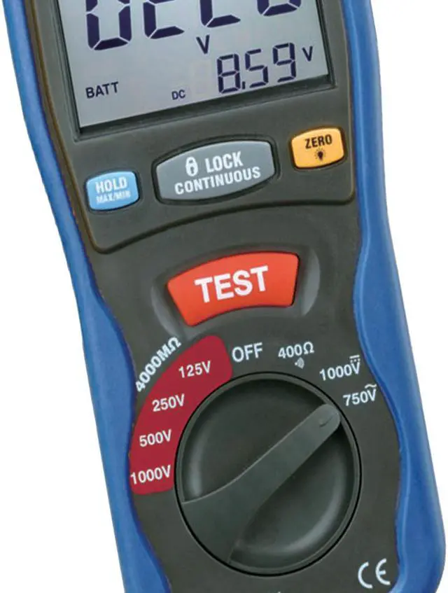 Alt view image 2 of 4 - CEM DT-5505 Insulation Testers Large Dual Display with Backlight