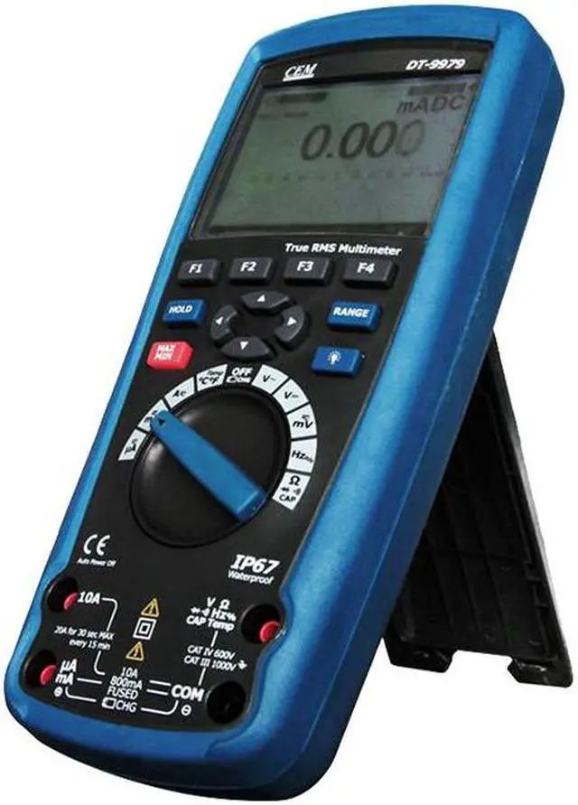 Alt view image 2 of 4 - CEM DT-9979 Professional True RMS Industrial Digital Multimeter LCD Display